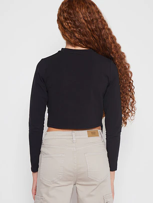 Polera Asimétrico Lola Negro Familyshop