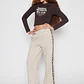 Pantalón Buzo Wide Leg Lola Beige Familyshop - Miniatura 4