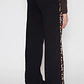 Pantalón Buzo Wide Leg Leopard Lola Negro Familyshop - Miniatura 2