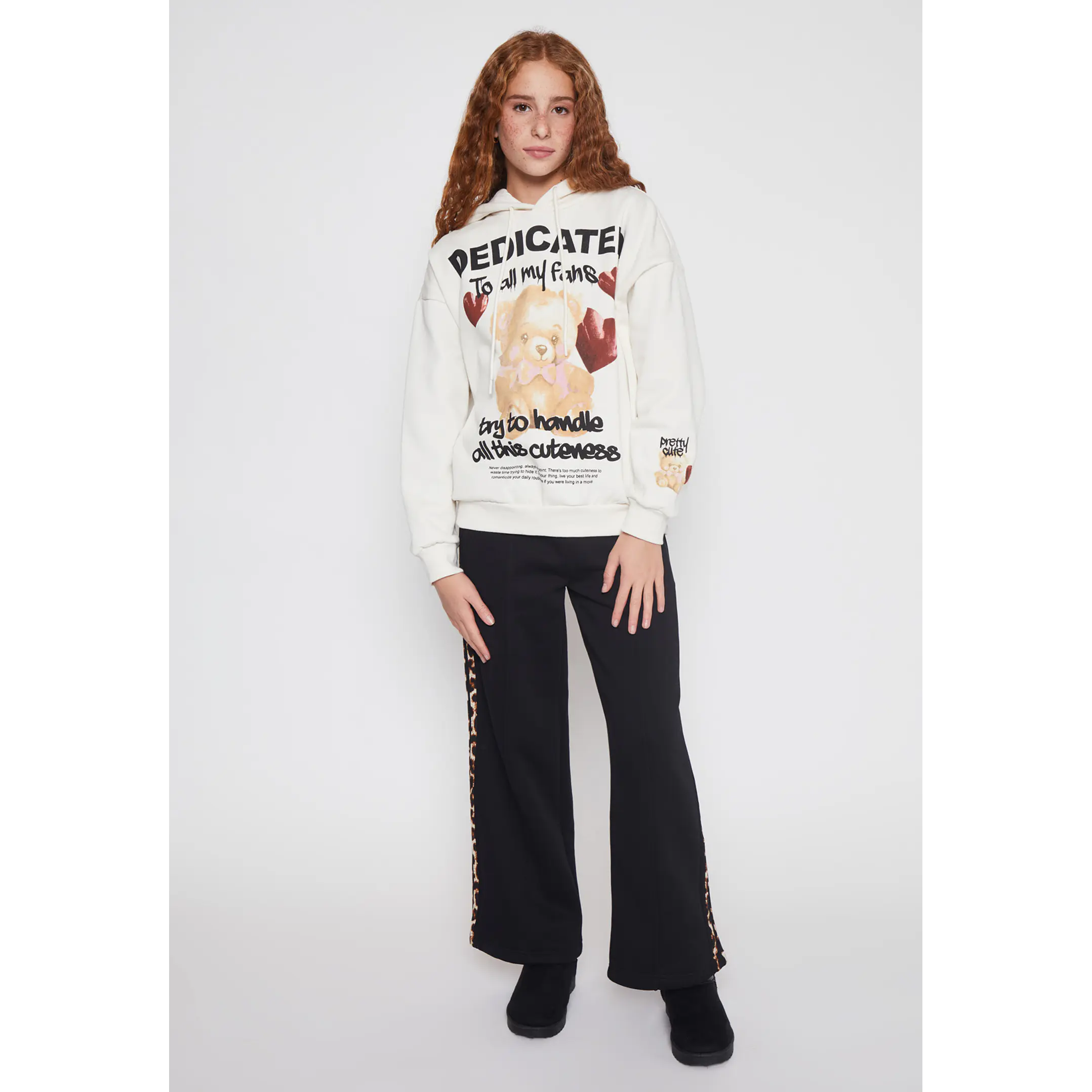 Pantalón Buzo Wide Leg Leopard Lola Negro Familyshop 4