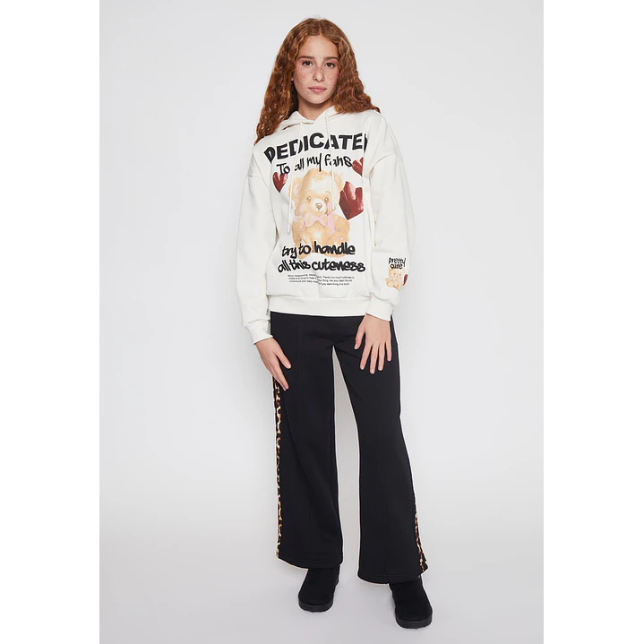 Pantalón Buzo Wide Leg Leopard Lola Negro Familyshop 4