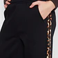 Pantalón Buzo Wide Leg Leopard Lola Negro Familyshop - Miniatura 3