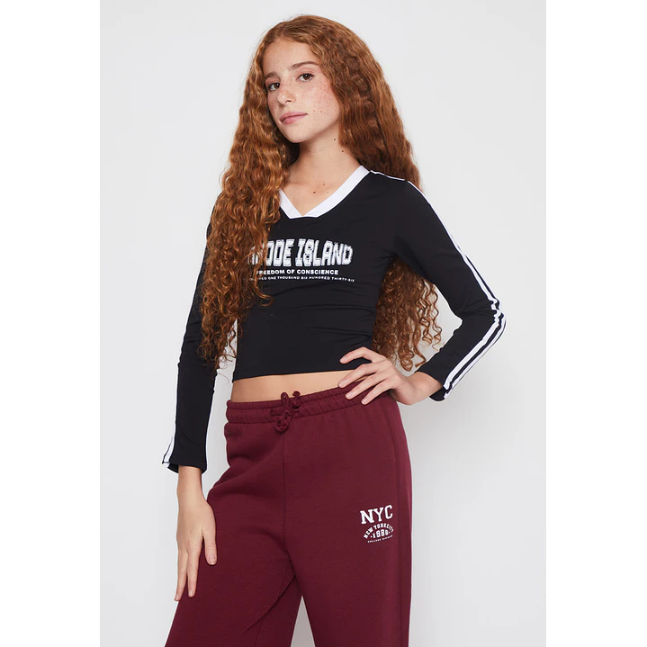 Polera Sport Lola Negro Familyshop 1