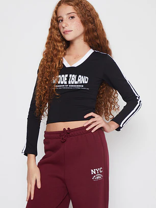 Polera Sport Lola Negro Familyshop