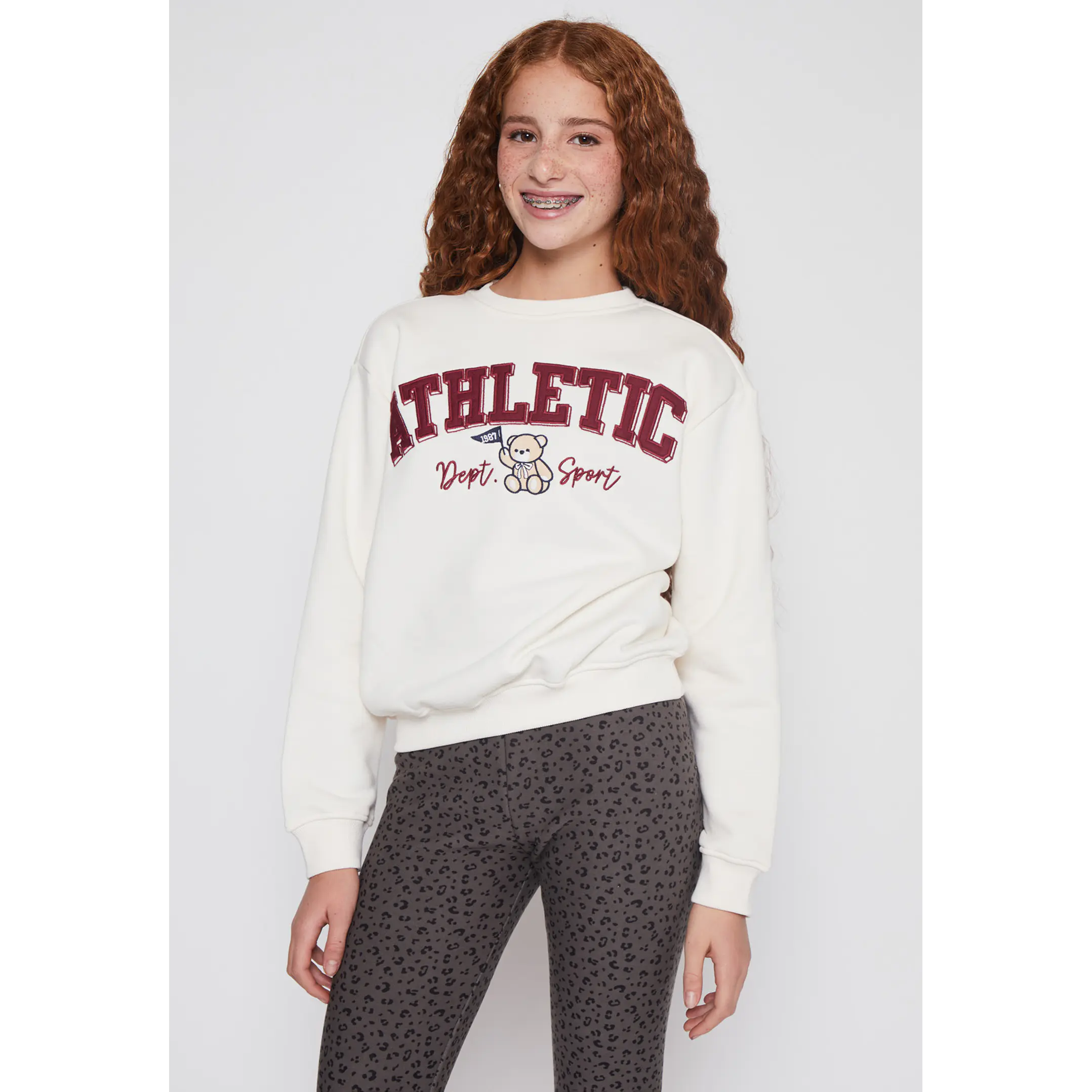 Polerón Varsity Lola Beige Familyshop 1