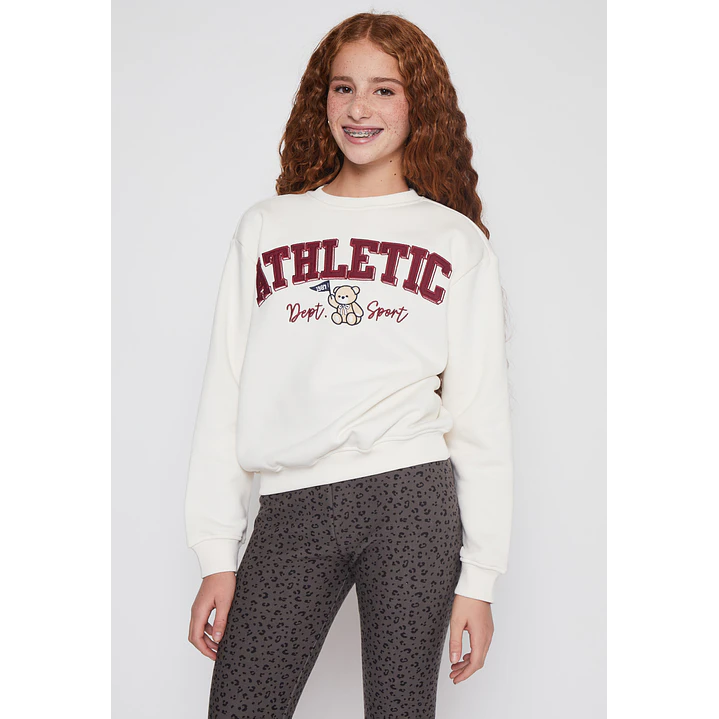 Polerón Varsity Lola Beige Familyshop 1