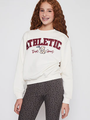 Polerón Varsity Lola Beige Familyshop