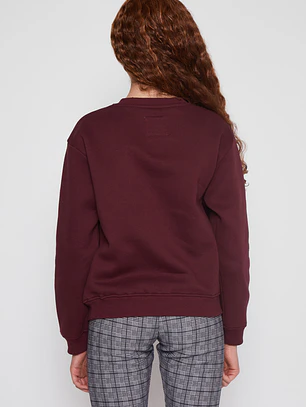 Polerón Chenille Varsity Lola Burdeo Familyshop