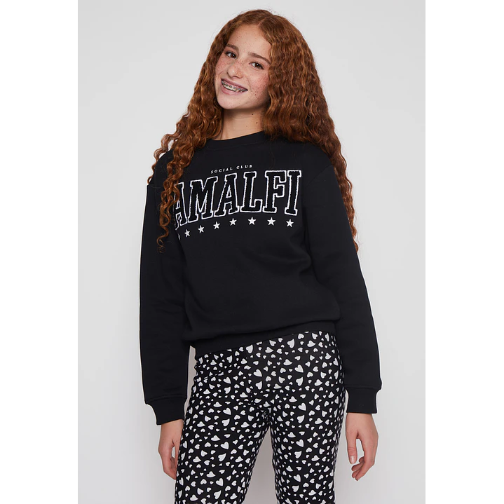 Polerón Varsity Lola Negro Familyshop 1
