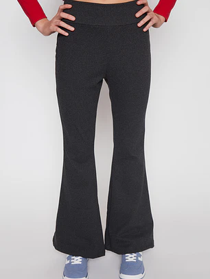 Calza Flare Alto Lola Negro Familyshop