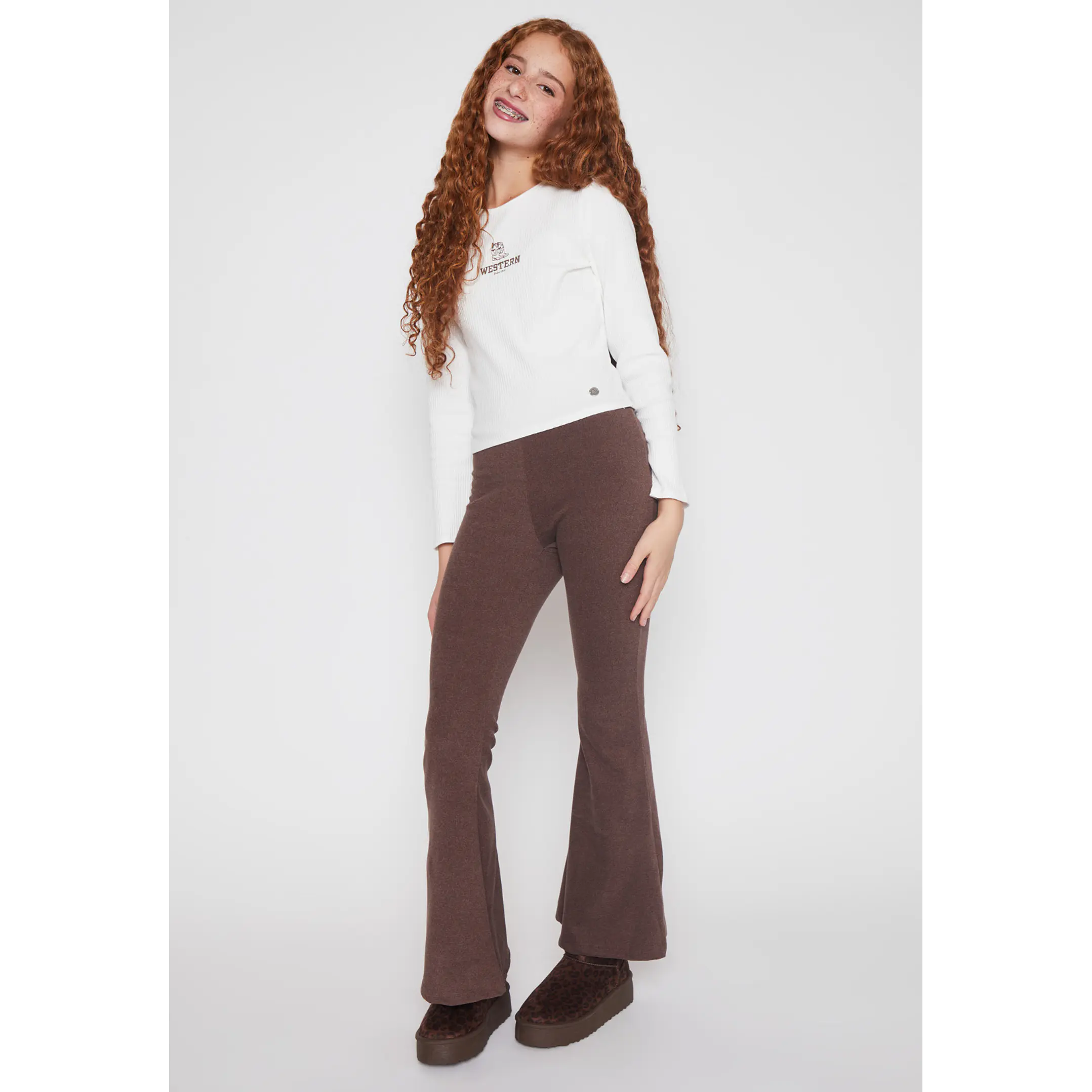 Calza Flare Lola Café Familyshop 2