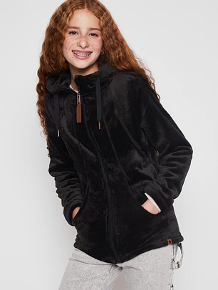 Polar Peludo Zipper Lola Negro Familyshop