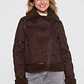 Chaqueta Aviadora Mujer Café Familyshop - Miniatura 1