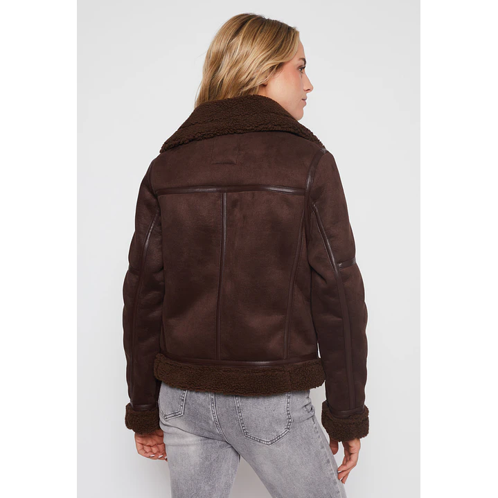 Chaqueta Aviadora Mujer Café Familyshop 2