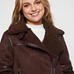 Chaqueta Aviadora Mujer Café Familyshop - Miniatura 3