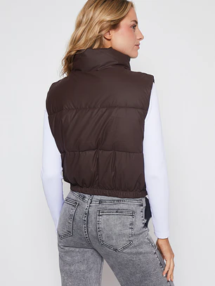 Parka Engomado Mujer Café Familyshop