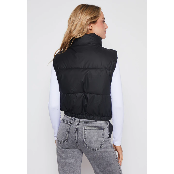 Parka Engomado Mujer Negro Familyshop 2