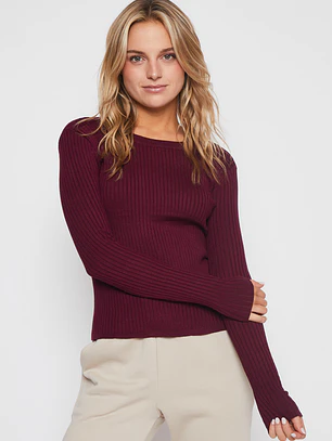 Sweater Canutón Mujer Burdeo Familyshop