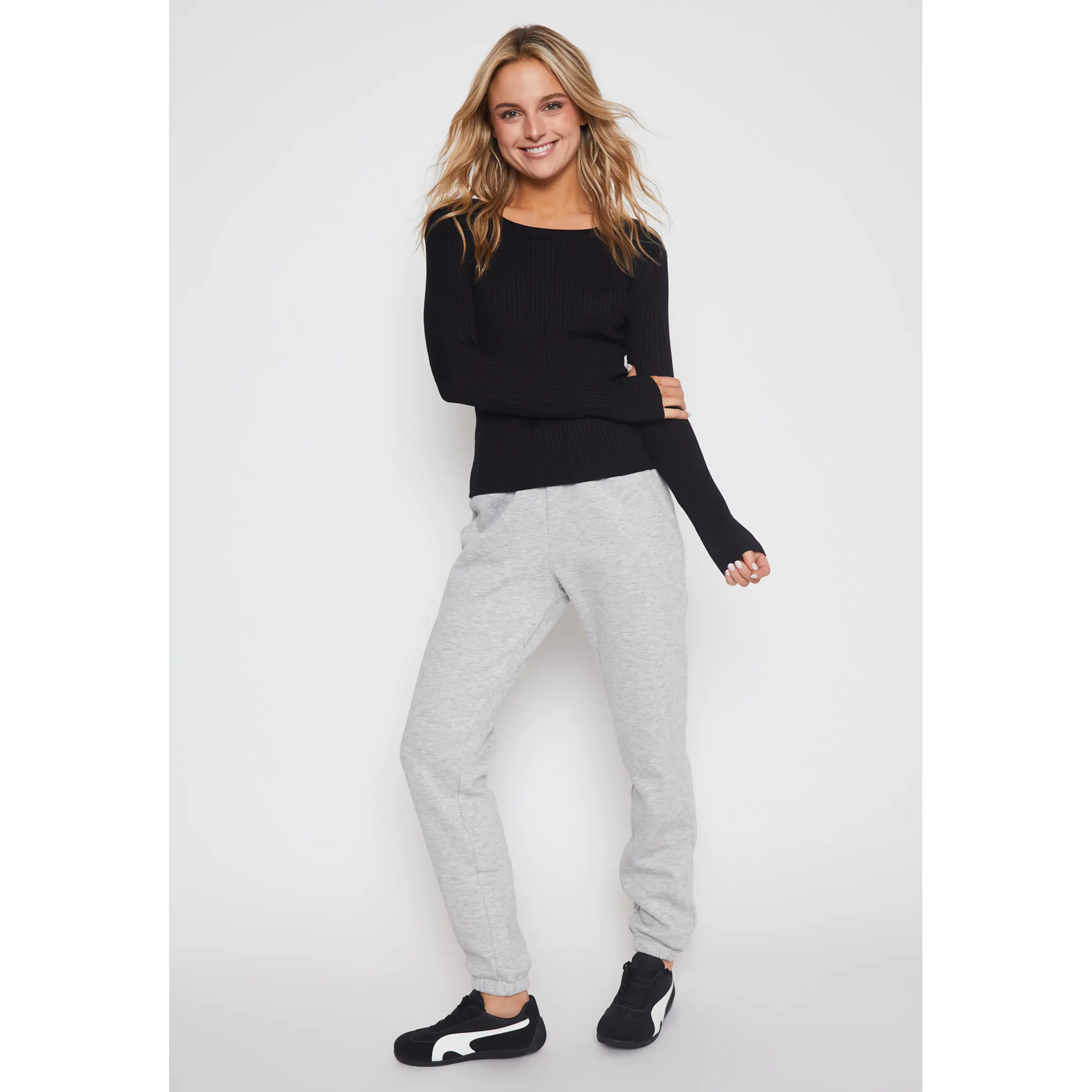 Sweater Canutón Manga Larga Mujer Negro Familyshop 4