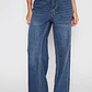 Jeans Wide Leg Mujer Azul Familyshop - Miniatura 1