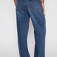 Jeans Wide Leg Mujer Azul Familyshop - Miniatura 2