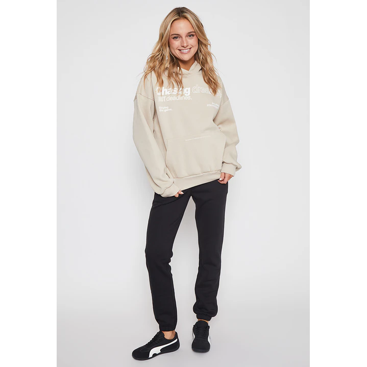 Polerón Hoodie Mujer Beige Familyshop 4
