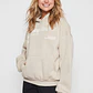 Polerón Hoodie Mujer Beige Familyshop - Miniatura 1