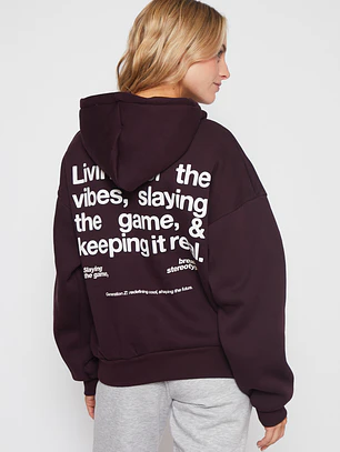 Polerón Hoodie Mujer Uva Familyshop