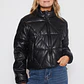 Chaqueta Cuero Mujer Negro Familyshop - Miniatura 1