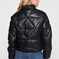 Chaqueta Cuero Mujer Negro Familyshop - Miniatura 2