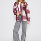 Sobrecamisa Escocesa Mujer Burdeo Familyshop - Miniatura 4