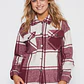 Sobrecamisa Escocesa Mujer Burdeo Familyshop - Miniatura 1