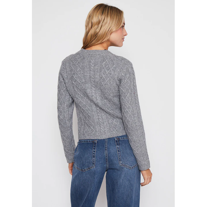 Sweater Trenzas Mujer Gris Familyshop 2