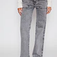Jeans Wide Leg Bolsillo Mujer Gris Familyshop - Miniatura 1
