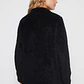Polar Peludo Cierre Mujer Negro Familyshop - Miniatura 2