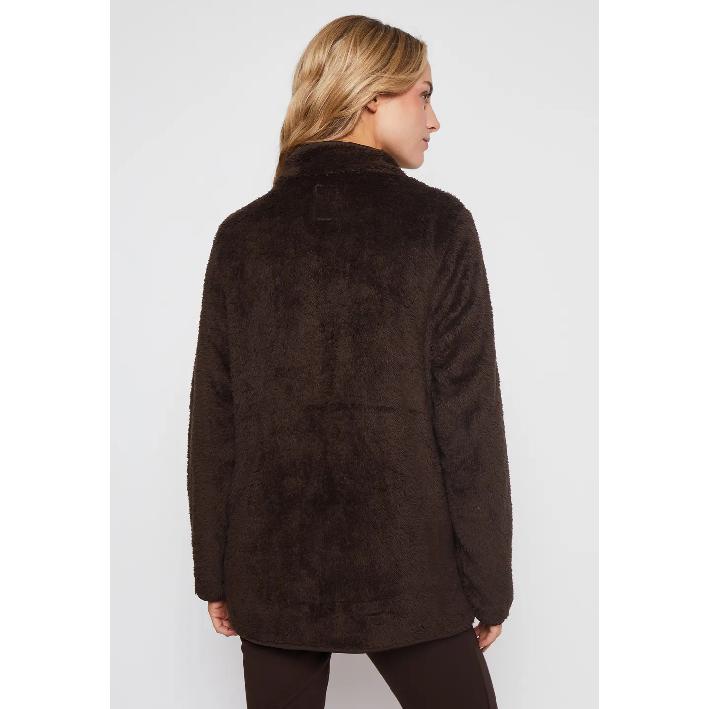 Polar Peludo Chic Mujer Café Familyshop 3