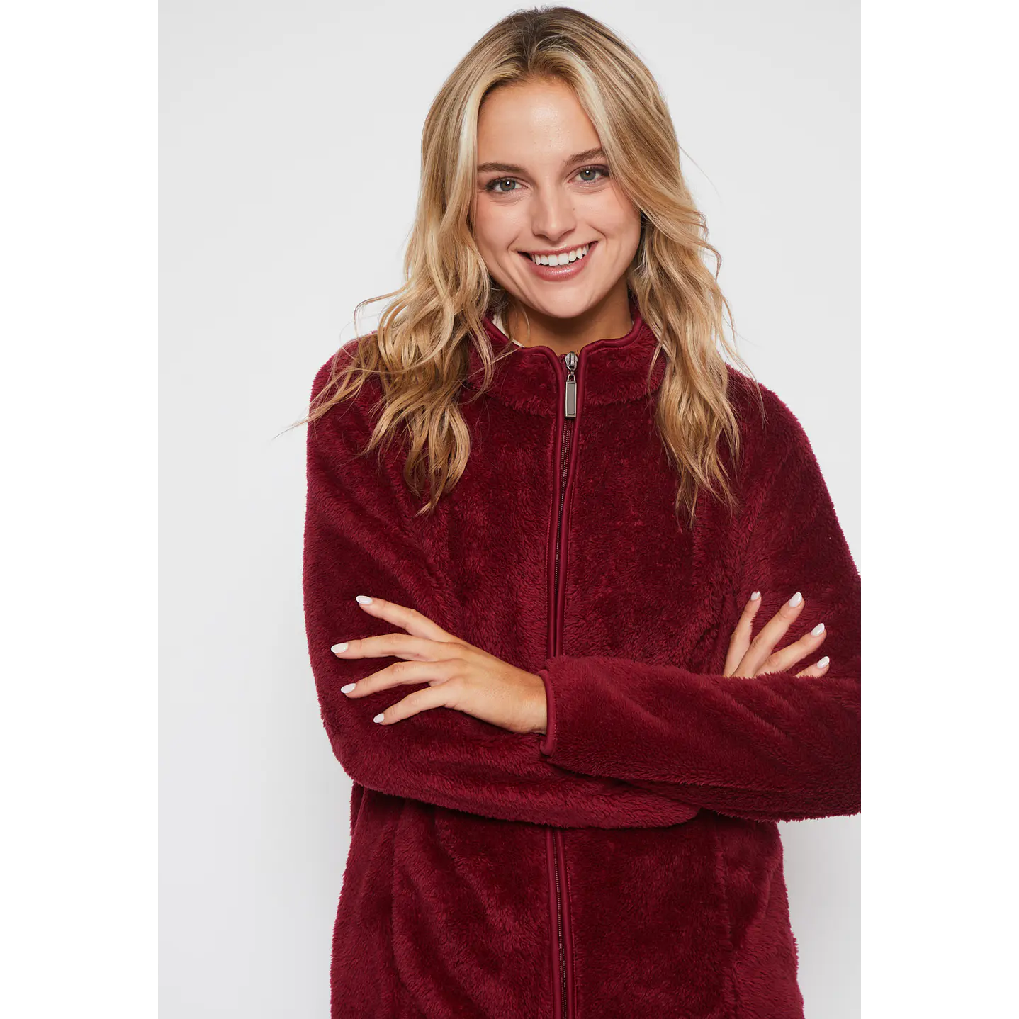 Polar Peludo Mujer Rojo Familyshop 3