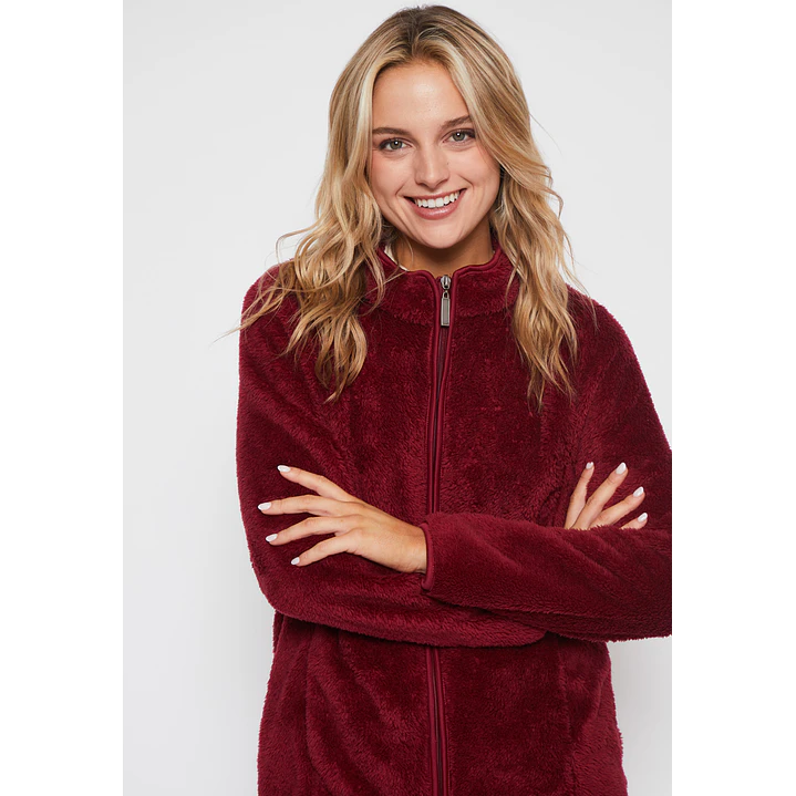 Polar Peludo Mujer Rojo Familyshop 3