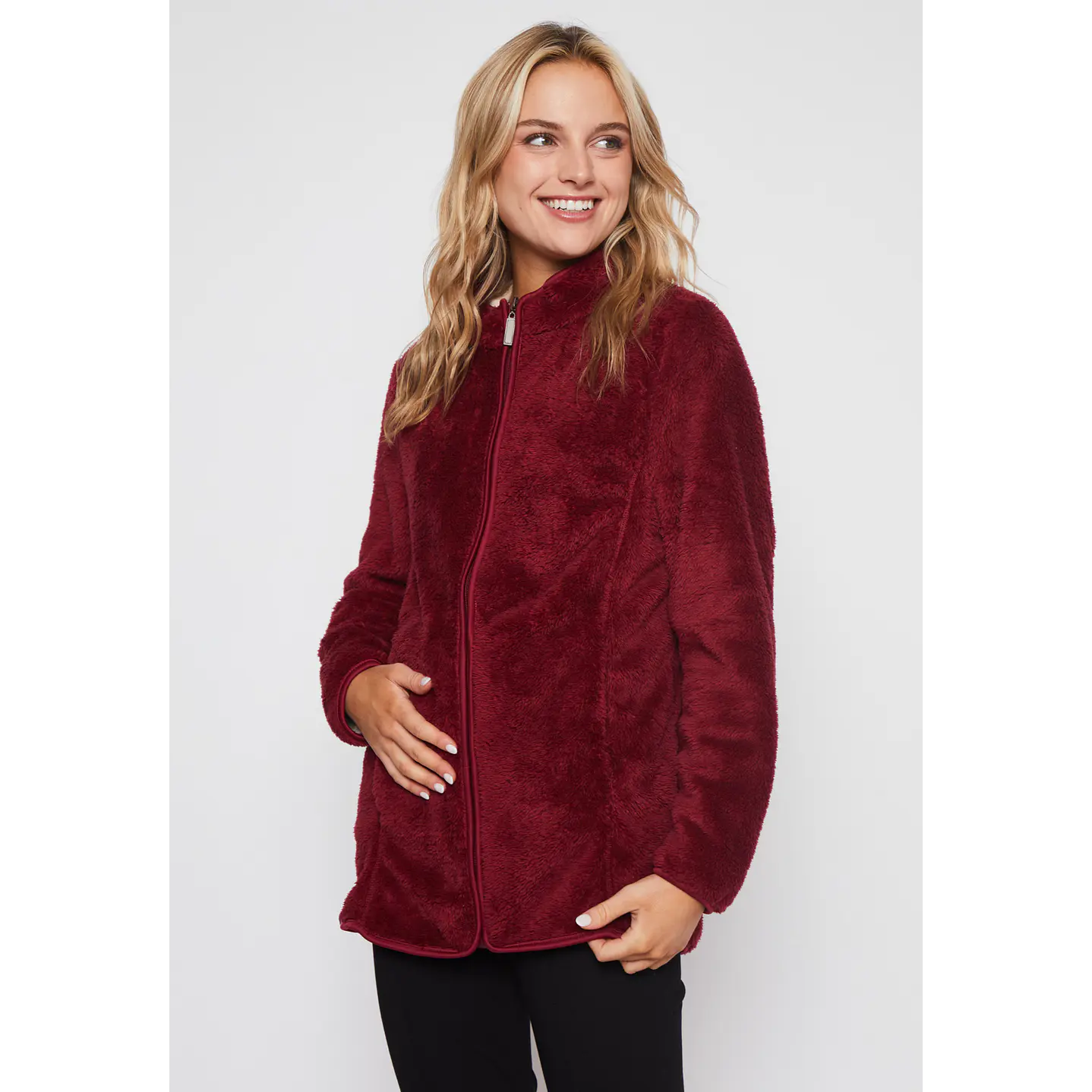 Polar Peludo Mujer Rojo Familyshop 1