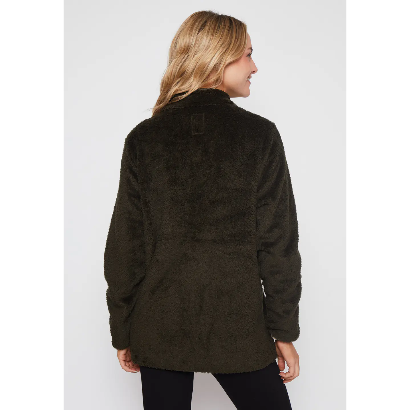 Polar Peludo Cierre Mujer Verde Familyshop 2