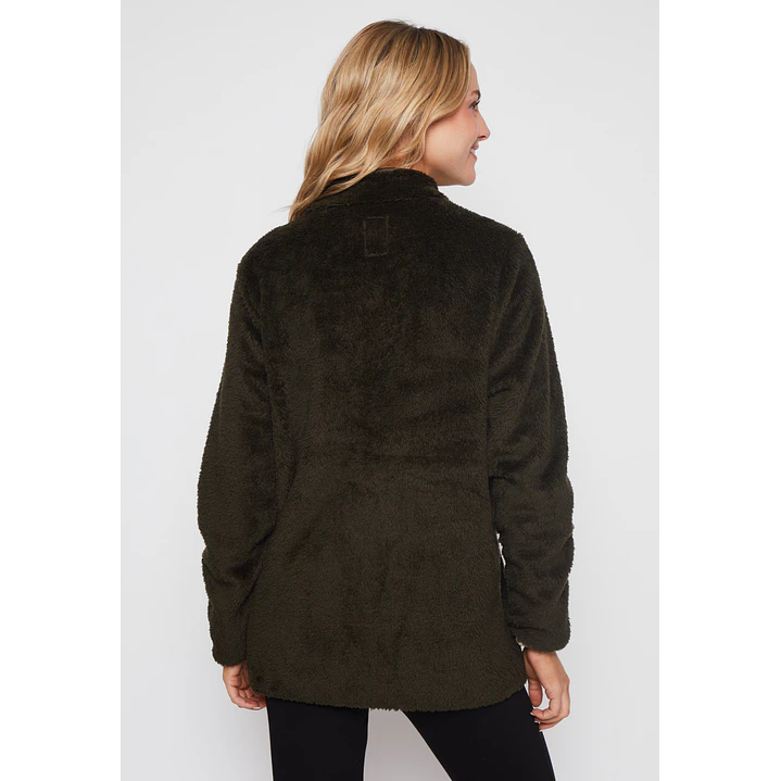 Polar Peludo Cierre Mujer Verde Familyshop 2