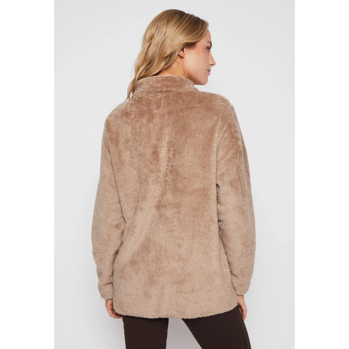 Polar Peludo Cierre Mujer Arena Familyshop 2
