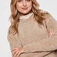 Sweater Chenille Mujer Camel Familyshop - Miniatura 3