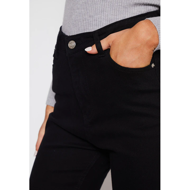 Pantalón Flare Mujer Negro Familyshop 3