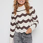 Sweater Chenille Ondas Mujer Café Familyshop - Miniatura 1