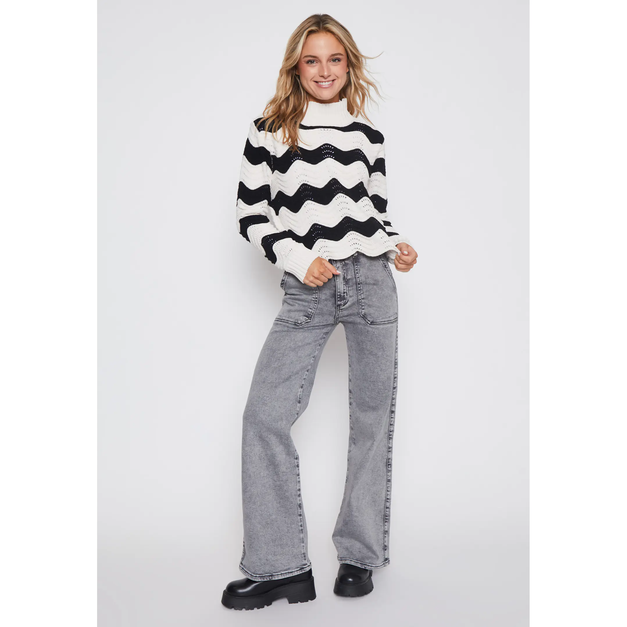 Sweater Chenille Mujer Negro Familyshop 4