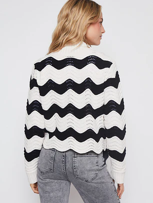 Sweater Chenille Mujer Negro Familyshop