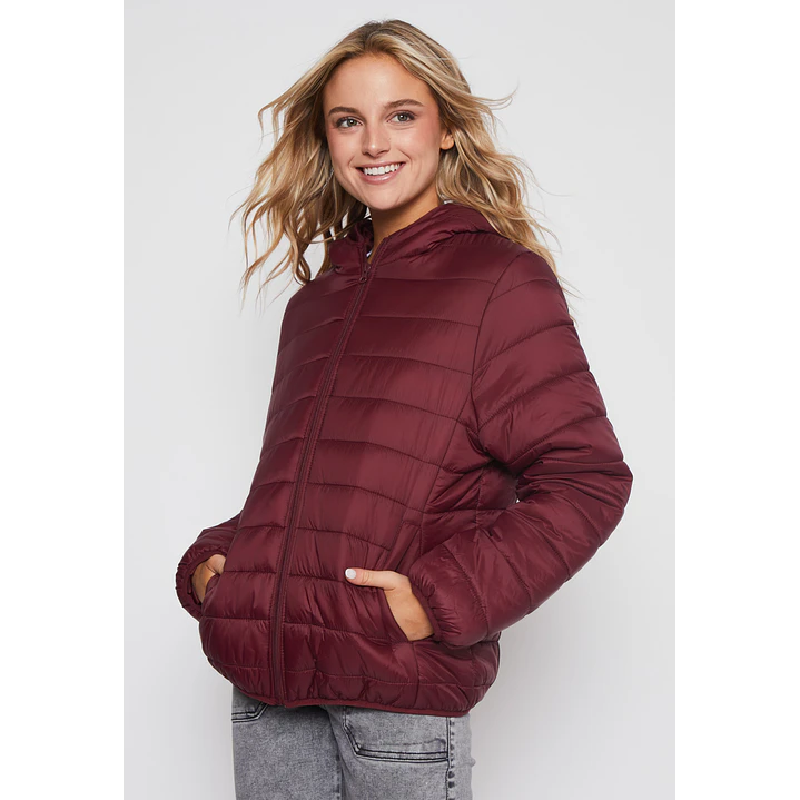 Parka Basic Mujer Burdeo Familyshop 1