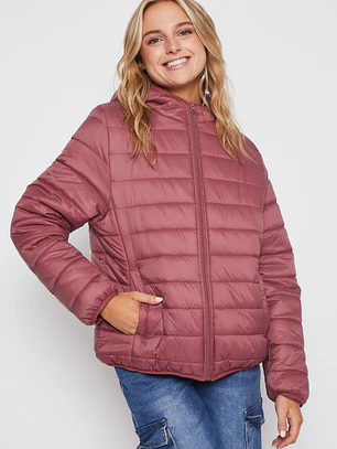 Parka Basic Mujer Rosado Familyshop