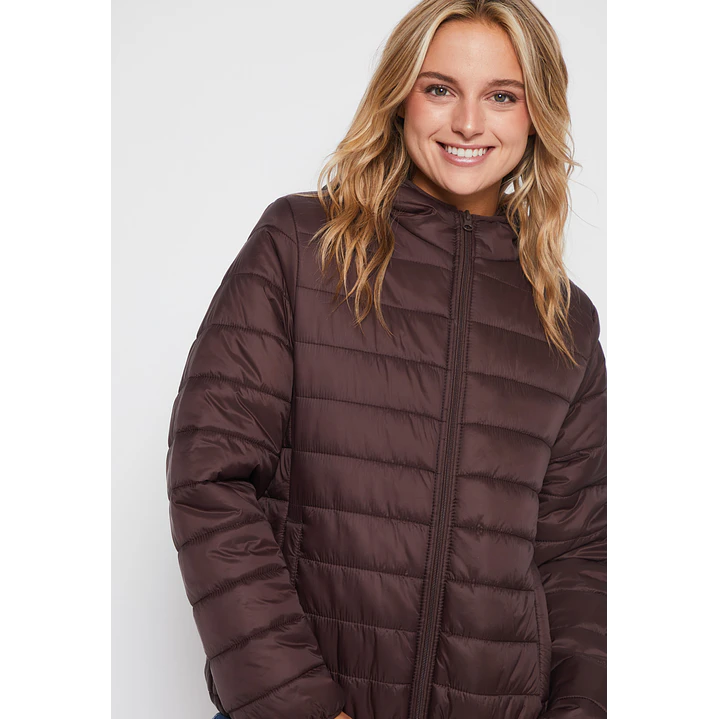 Parka Basic Mujer Café Familyshop 3